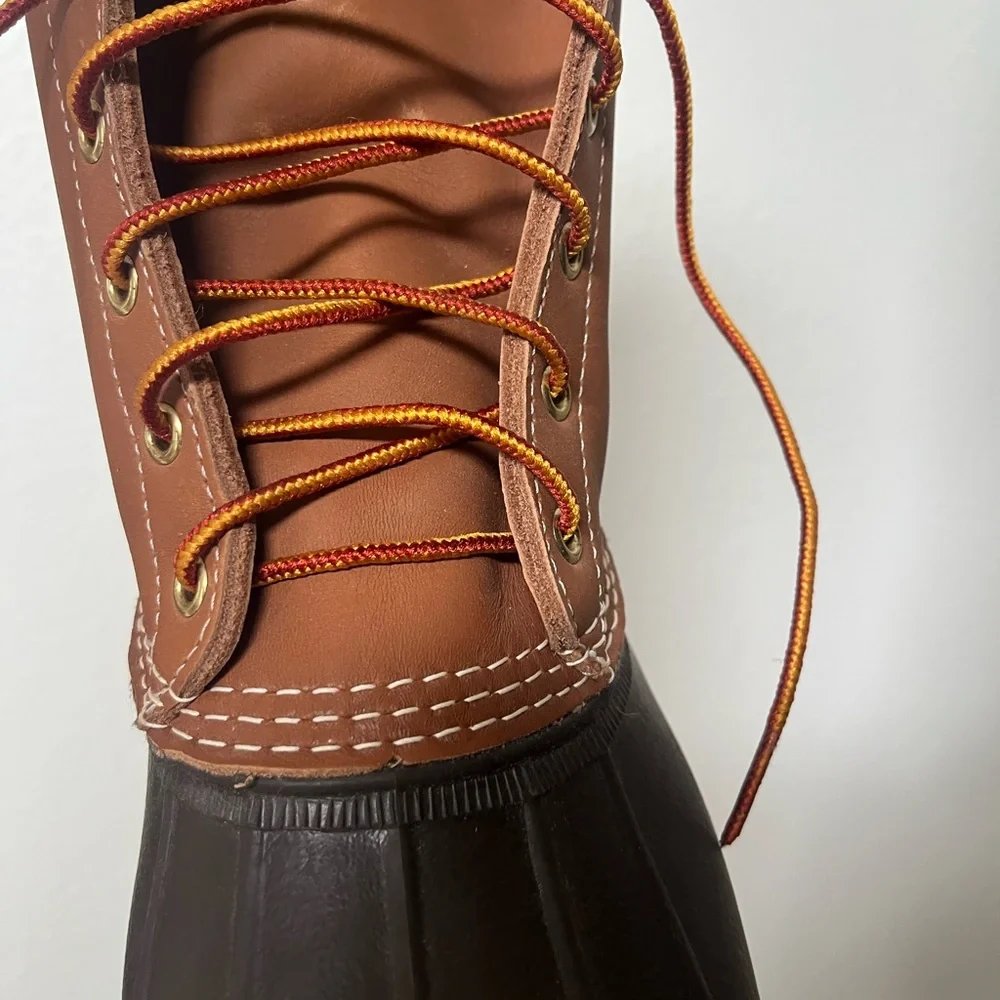 L.L. Bean Men's Tan and Black Duck Boots - Picture 8 of 9